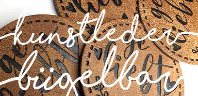 KUNSTLEDERLABEL IRON ON