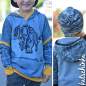 Preview: Bio Sommersweat DinoPower - Panel dusty blue