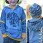 Preview: Bio Sommersweat DinoPower - Panel dusty blue