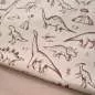 Preview: Bio Baumwolljersey Meine Dinowelt Kinderstoff – Jersey Meterware