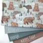Preview: Kinderstoff Jersey mit Igeln und Pusteblumen – verspieltes Design als Meterware