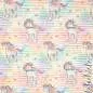 Preview: Bio Baumwolljersey Pastell Regenbogen Einhorn 7001 Kinderstoff – Jersey Meterware