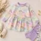Preview: Kinderstoff Jersey mit Igeln und Pusteblumen – verspieltes Design als Meterware