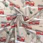 Preview: Jersey Stoff Baustelle für Kinder – verspieltes Design mit Baumaschinen und Schildern