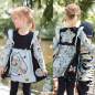 Preview: Bio Jersey Stoff Pegasus Rain Panel – Kinderjersey Meterware