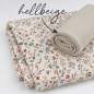 Preview: Jersey Baumwollstoff Blümchen mit Zweigen 6301 – Blumenstoff als Meterware