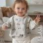 Preview: Baumwolljersey Jersey Mini Trecker 3021 – Kinderstoff mit Bagger & Traktor | Meterware