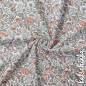 Preview: Jersey Baumwollstoff Gänseblümchenfeld kakao 6463 – Blumenstoff als Meterware