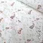 Preview: Jersey Stoff Rotkehlchen mit Kaninchen 6466 – Tierstoff als Meterware