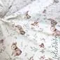 Preview: Jersey Stoff Rotkehlchen mit Kaninchen 6466 – Tierstoff als Meterware