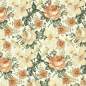 Preview: Jersey Stoff Englischer Garten creme 240 – Blumenstoff als Meterware