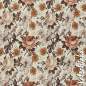 Preview: Jersey Stoff Englischer Garten kakao 271 – Blumenstoff als Meterware