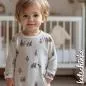 Preview: Baumwolljersey „Pinguin Gang“ – Kinderstoff mit Pinguinen | Jersey Meterware für Baby- & Kinderbekleidung