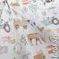 Preview: Baumwolljersey Farmerleben 2712 – Kinderstoff mit Tieren & Traktoren| Meterware