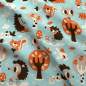 Preview: Bio Jersey Stoff Hetty & Henry – Igel, Eule und Co von BORA | Kinderjersey Meterware von Lillestoff