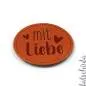 Preview: #Kunstleder Label - mit Liebe