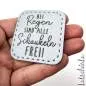 Preview: Reflektierendes Kunstleder Label - Bei Regen sind alle Schaukeln frei!