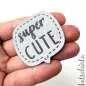 Preview: Reflektierendes Kunstleder Label - super cute!