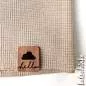 Preview: 2 in 1 Knick-Falt Kunstleder Label - Hello Wolke + Wolke