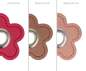 Preview: 2x Stück im Set Ösenpatches Blume verschiedene Farben, Ösen Patches | 2er