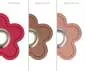 Preview: 2x Stück im Set Ösenpatches Blume verschiedene Farben, Ösen Patches | 2er
