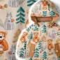 Preview: Softshell Stoff für Kinder, innen flauschig und außen wasserabweisend, ideal für Jacken und Matschhosen