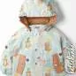 Preview: Kinder Softshell Stoff als Meterware – wasserabweisender Outdoorstoff mit flauschiger Innenseite