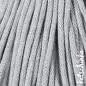 Preview: Strickschlauch Light Grey Kordel Häkelschlauch 5mm für Schriftzug oder Hoodie