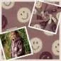 Preview: Teddyplüsch Smileys altrosa 05674.008 | Teddystoff | Teddy Plüschstoff