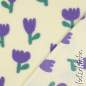 Preview: Teddyplüsch Tulpen ecru 5639.001 | Teddystoff | Teddy Plüschstoff
