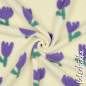Preview: Teddyplüsch Tulpen ecru 5639.001 | Teddystoff | Teddy Plüschstoff