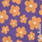 Preview: Teddyplüsch Blumen flieder 03716.005 | Teddystoff | Teddy Plüschstoff