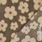 Preview: Teddyplüsch Blumen taupe 03716.004 | Teddystoff | Teddy Plüschstoff