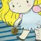 Preview: Metallanhänger Herzchen ☆ I love you ☆ altgold