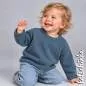 Preview: Babystrick | Baby Strickstoff | Steelblue 006 Baby Strickstoff 100% Baumwolle Feinstrick Baby Knit Strickstoff Meterware