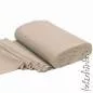 Preview: Bündchenstoff dunkelbeige als formstabile Schlauchware