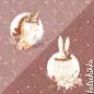 Preview: Bio Sommersweat #Boho Animals jeansoptik