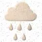 Preview: Loop-Patch / Chenille-Patch Regen Wolke