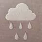 Preview: Loop-Patch / Chenille-Patch Regen Wolke
