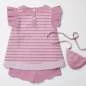 Preview: Bio Sommersweat #Ringel Berryrose Kombi