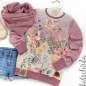 Preview: Bio Baumwolljersey Kinderstoff Fairies Vintage Garden
