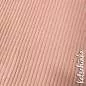 Preview: Detailaufnahme hellrosa nude Grobstrick Bündchen mit elastischer, gerippter Struktur