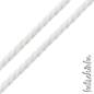 Preview: Gedrehte #Kordel rund 10 mm weiß