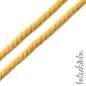 Preview: Gedrehte #Kordel rund 10 mm gelb