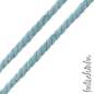 Preview: Gedrehte #Kordel rund 10 mm jeansblau, hellblau