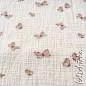 Preview: Musselin Schmetterlinge 4673 | 100% Baumwolle | Musselinstoff | Double Gauze | Musselintuch