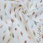 Preview: Musselin Sommer Eiscreme 4681 | 100% Baumwolle | Musselinstoff | Double Gauze | Musselintuch