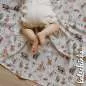 Preview: Musselin Natur Tiere 4677 | 100% Baumwolle | Musselinstoff | Double Gauze | Musselintuch