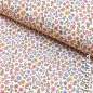Preview: Musselin Retro Blumen beige 4682 | 100% Baumwolle | Musselinstoff | Double Gauze | Musselintuch