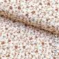 Preview: Musselin romantische Blumen beige 4660 | 100% Baumwolle | Musselinstoff | Double Gauze | Musselintuch - Kopie